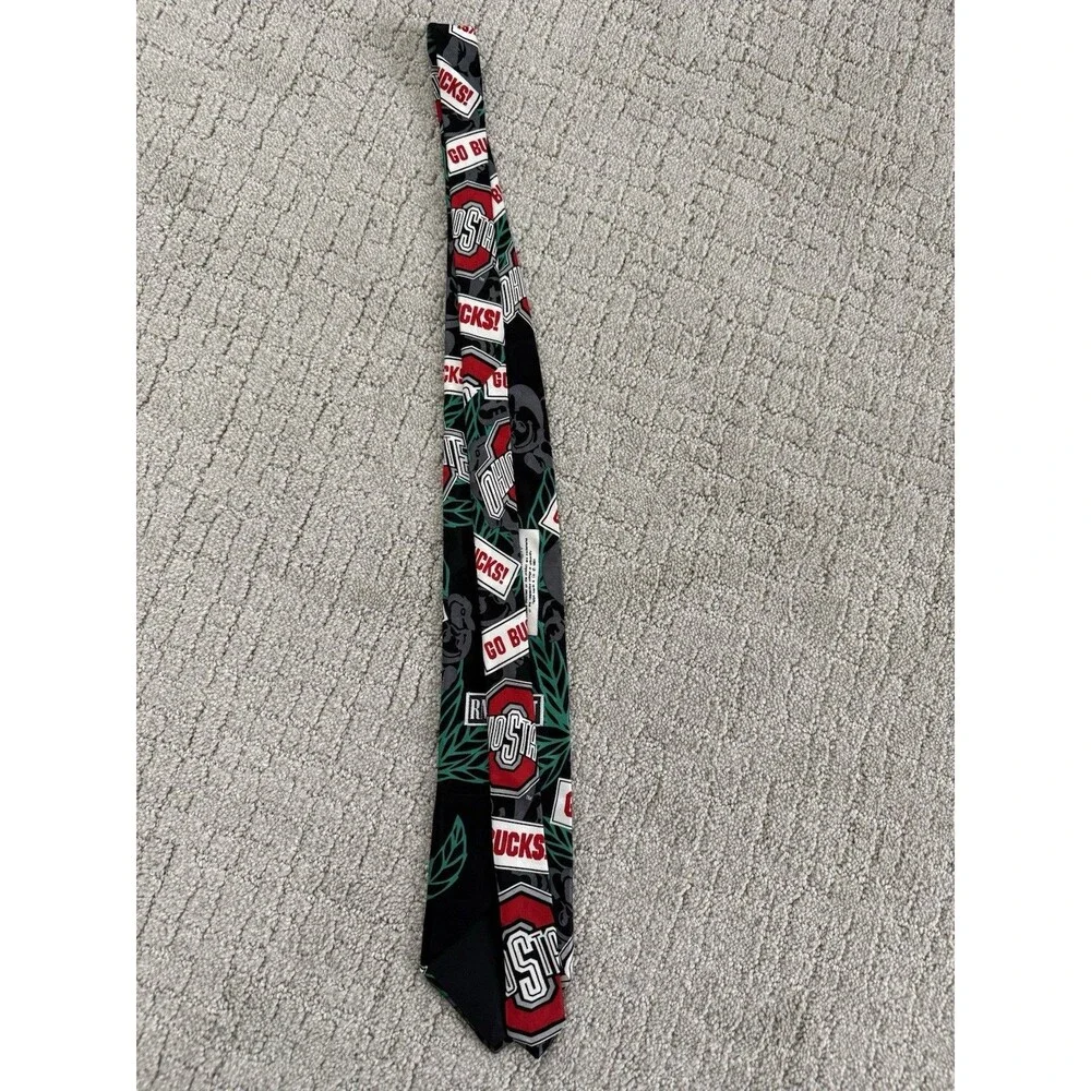 Ohio State Buckeyes Vintage 1994 OSU Football Silk Tie Ralph Marlin Made USA